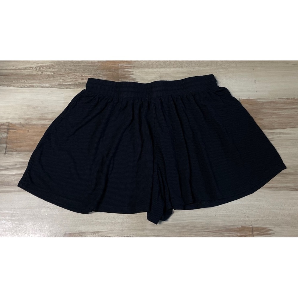 Fashion Nova Ribbed High Rise Lounge Shorts Black Size M - Picture 3 of 6